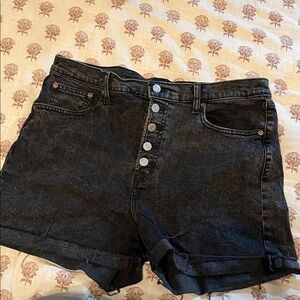 GAP Charcoal Denim Shorts, 32